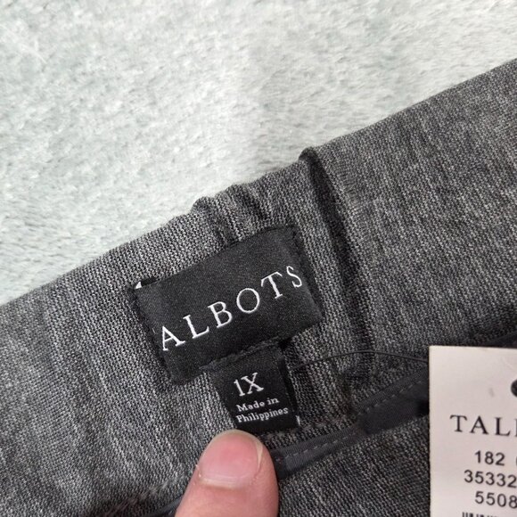 Talbots Pants Womens 1X Gray Ankle Cropped Career Stretch Trousers NEW - Picture 3 of 8
